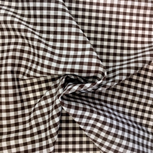 1/4 '' Polycotton Gingham BROWN